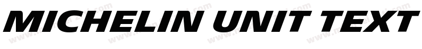 Michelin Unit Text Semi Bold字体转换
